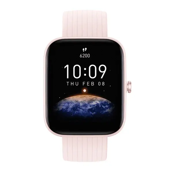 Amazfit Bip 3 5-ATM Water Resistance Smartwatch – Color: Pink – View 2